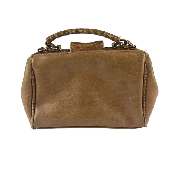 Jackson Womens Brown Dolce Vita Leather Inner Pocket Top Handle Bag Size Medium - Picture 3 of 10